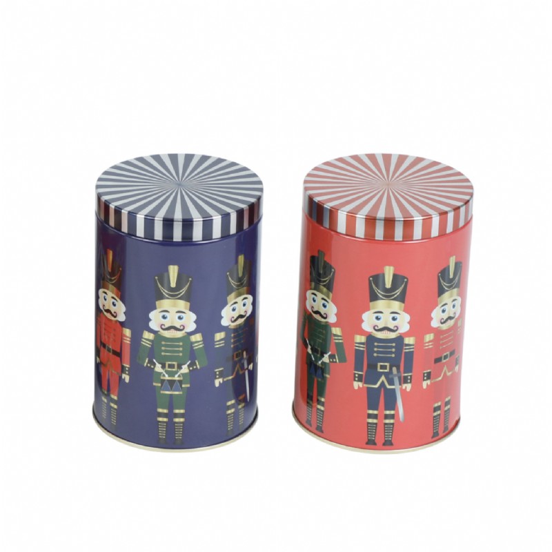 2'li Metal Yuvarlak Saklama Kabı