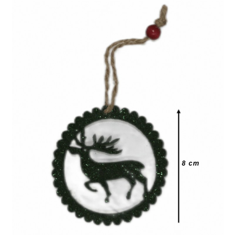 Yılbaşı Ağacı Simli Keçe Süs