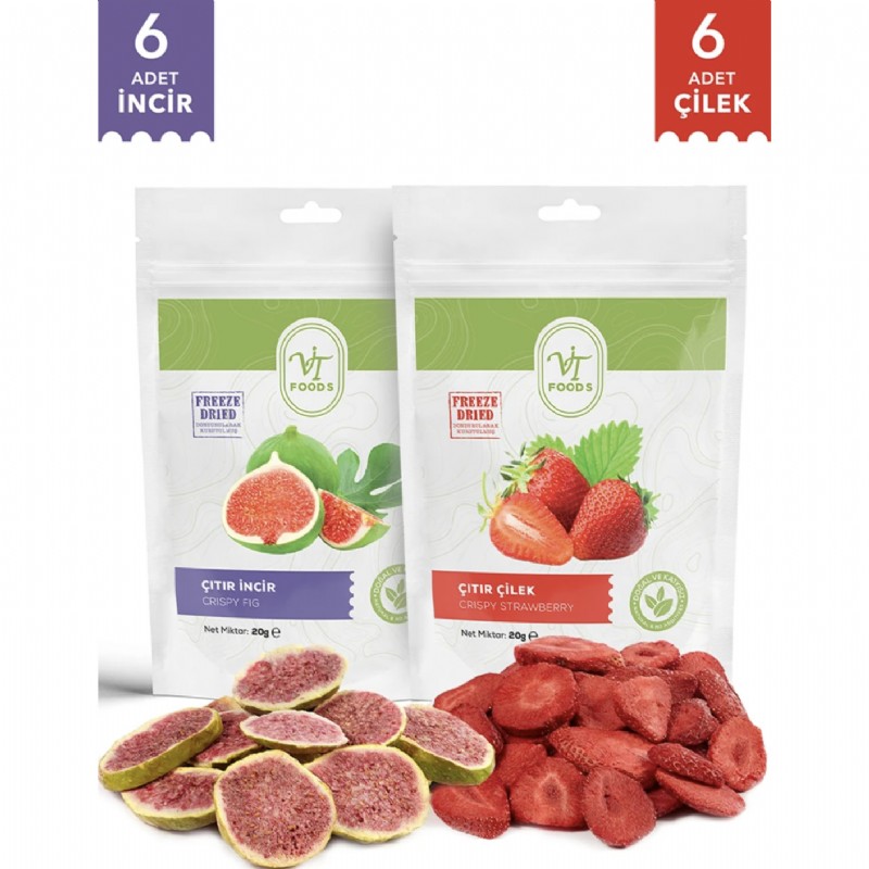 Vit's Gıda Freeze Dry Çıtır Çilek ve İncir Dilimi