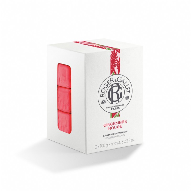 Roger&Gallet Gingembre Rouge Box 3 Soaps 300 g