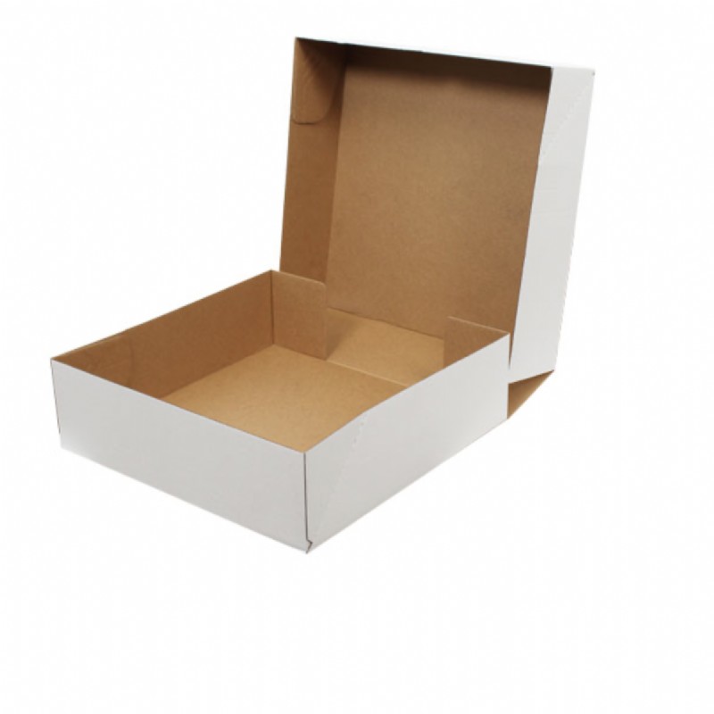 Kilitli Beyaz Karton Kutu