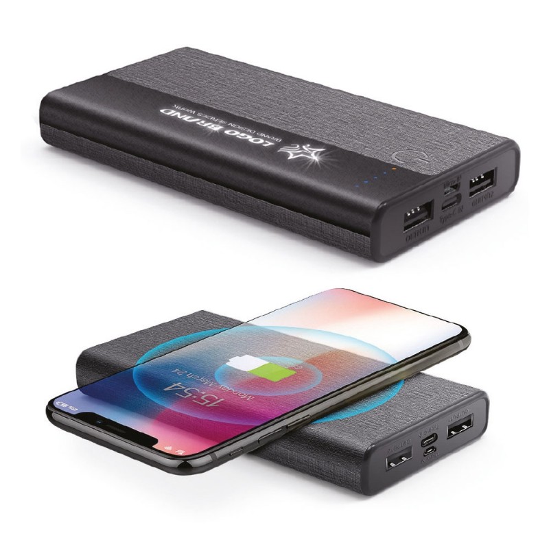 Led Işıklı Kablosuz Powerbank