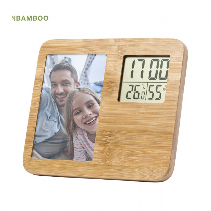 Bambu Fotoğraf Çerçeveli Hava İstasyonu