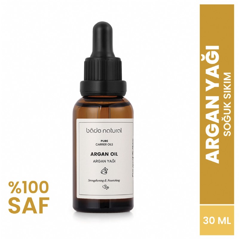 Bade Natural Argan Yağı Soğuk Sıkım %100 Saf