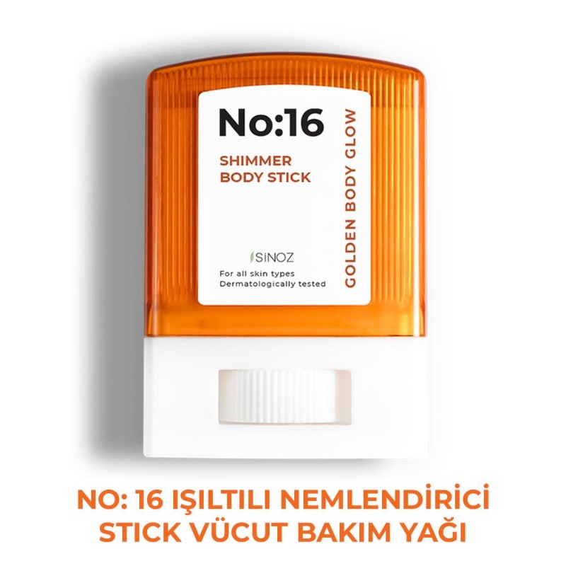 Sinoz No:16 Işıltılı Nemlendirici Stick Vücut Bakım Yağı