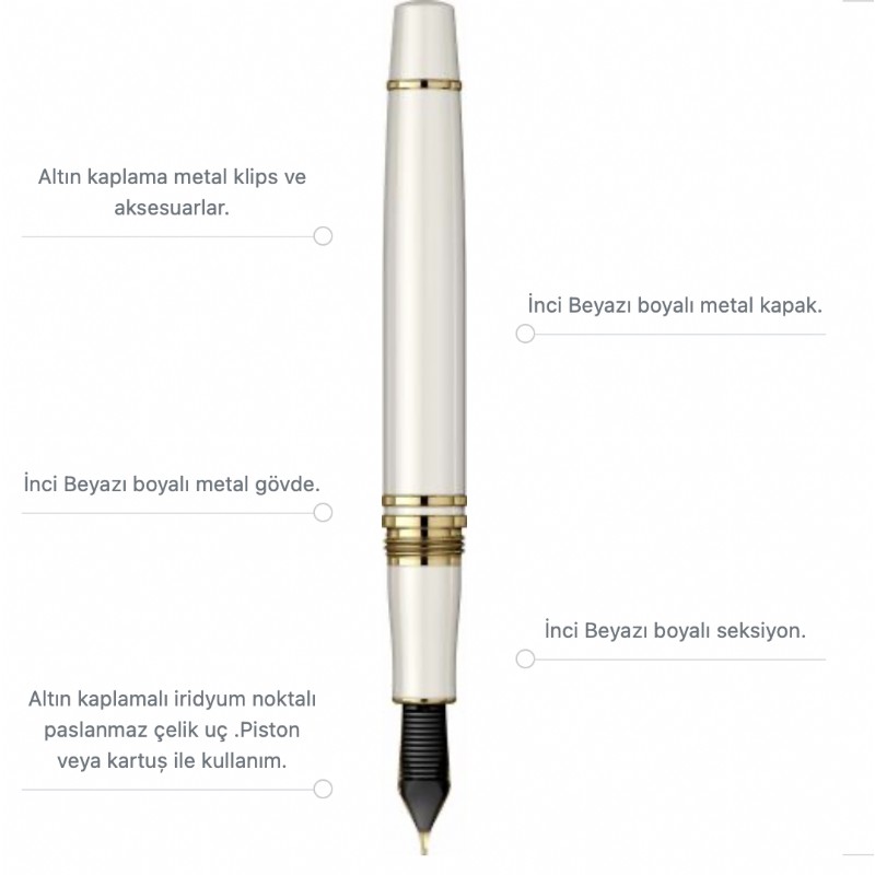 Scricss Dolmakalem Fortune Beyaz Altın