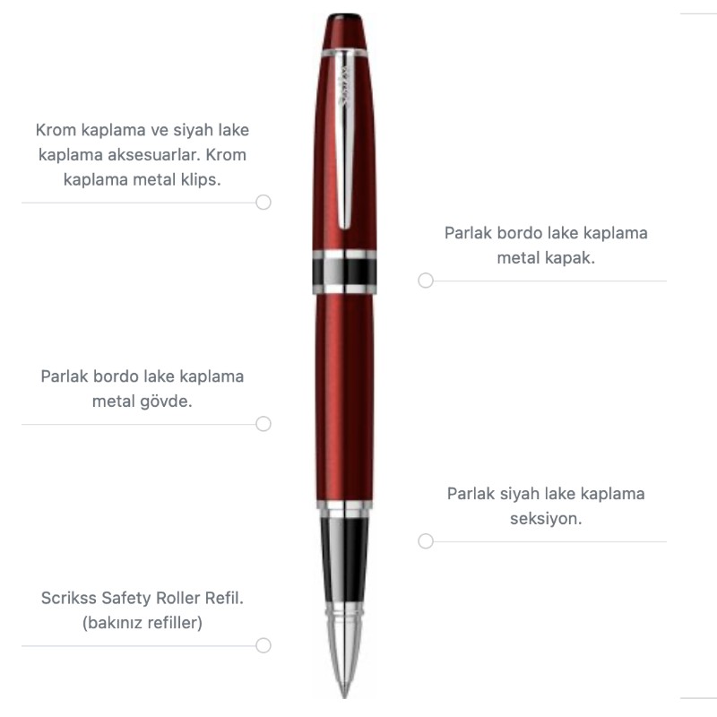 Scrikss Roller Kalem Havana 63