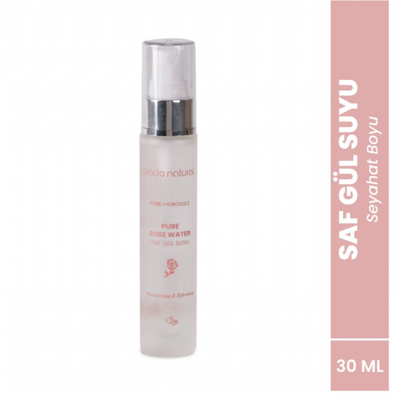 Bade Natural Gül Suyu Gözenek Sıkılaştırıcı Aydınlatıcı ve Arındırıcı Tonik %100 Doğal ve Saf