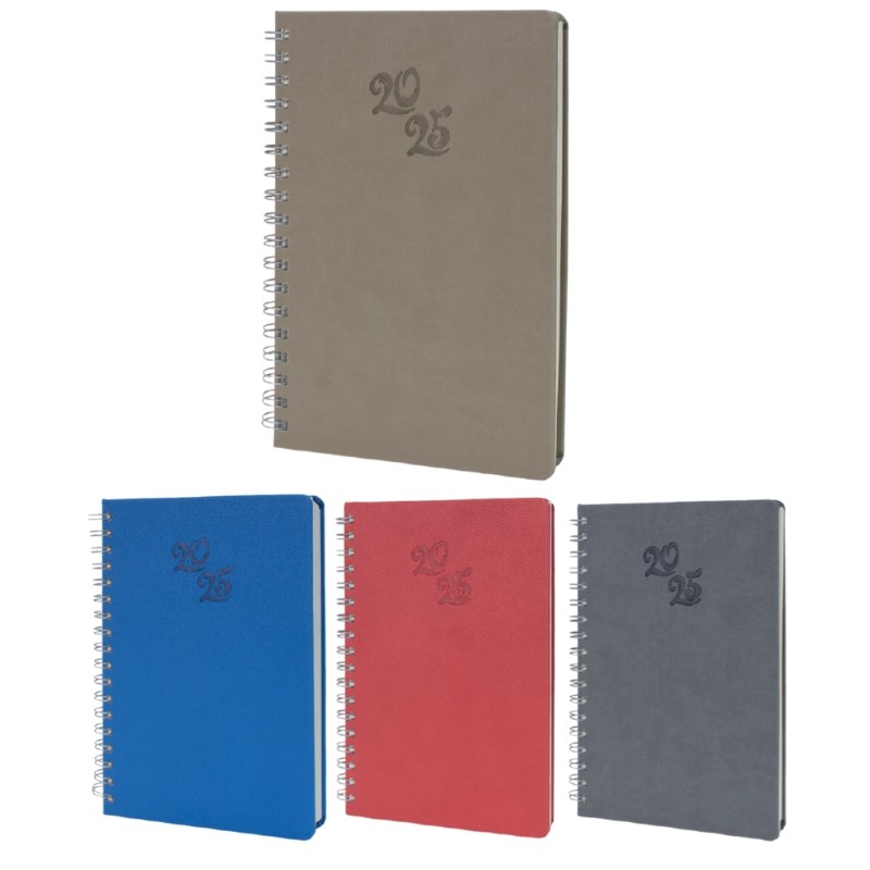 Termo Deri Kapaklı Spiralli Ajanda