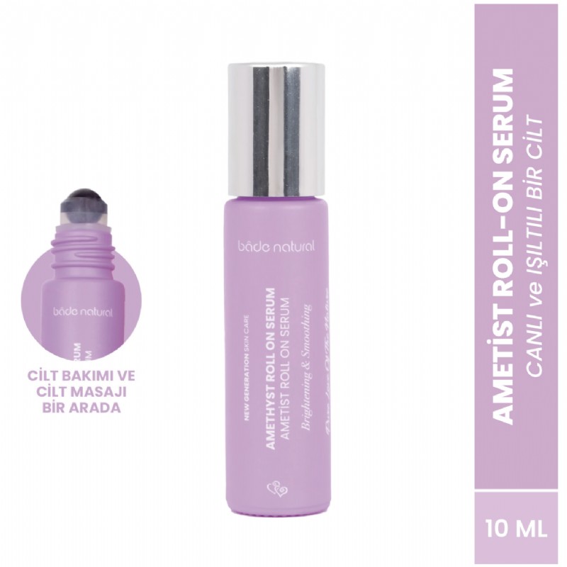 Bade Natural Ametist Roll On Yüz Masaj Serumu