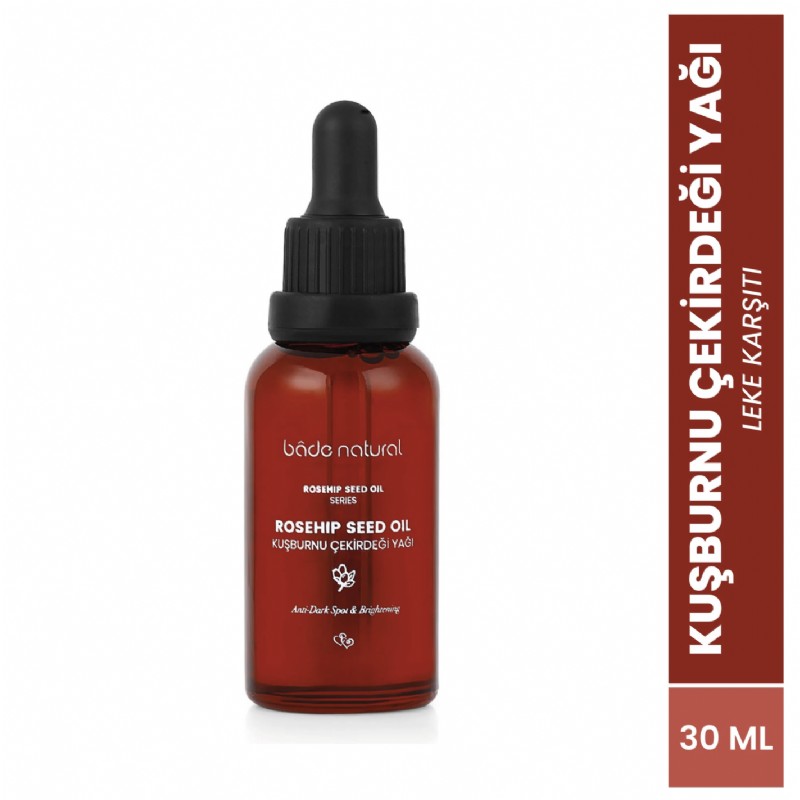 Bade Natural Kuşburnu Çekirdeği Yağı Soğuk Sıkım Leke Karşıtı ve Aydınlatıcı %100 Saf