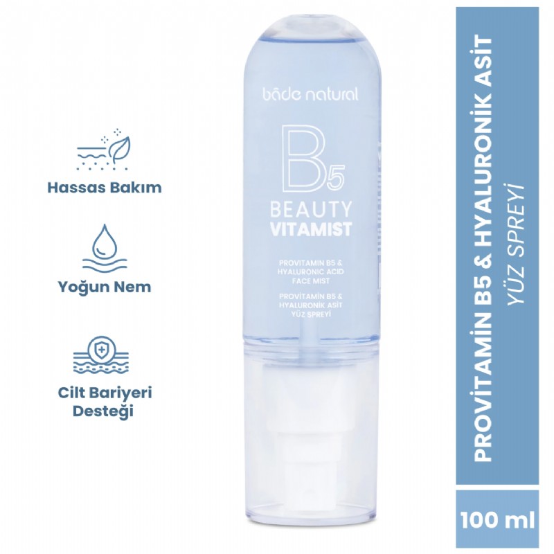 Bade Natural Beauty Vitamist Provitamin B5 & Hyaluronik Asit Yüz Spreyi