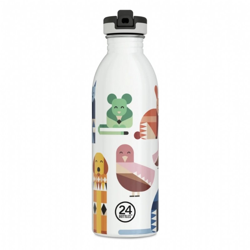 24 Bottles Kids Bottle Pipetli Paslanmaz Çelik Çocuk Su Matarası 500 ml