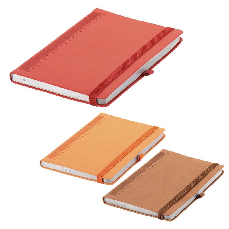 Termo Deri Kapaklı Cetvelli Defter