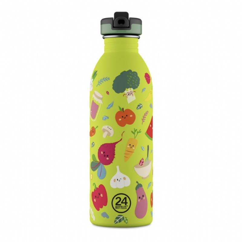 24 Bottles Kids Bottle Pipetli Paslanmaz Çelik Çocuk Su Matarası 500 ml