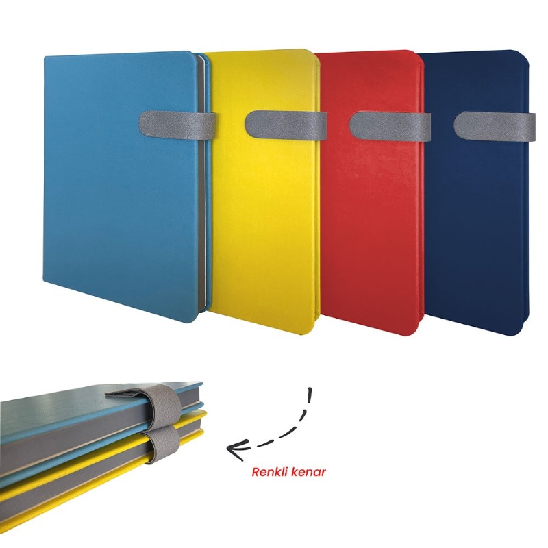 Termo Deri Kapaklı ve Mıknatıslı Defter