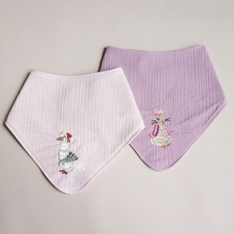 İlays Mabel Çift Taraflı Bebek Önlüğü 2'li Takım