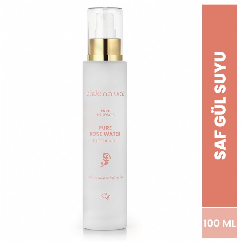 Bade Natural Gül Suyu Gözenek Sıkılaştırıcı Aydınlatıcı ve Arındırıcı Tonik %100 Doğal ve Saf