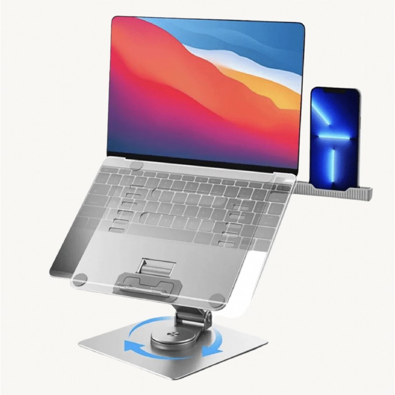 Kraftcover 360 Derece Dönebilen Çift Açılı Laptop & Telefon Yükseltici Stand