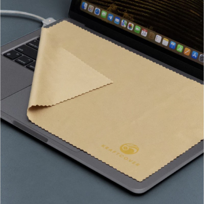 Kraftcover WhisperGuard Mikrofiber Klavye Örtüsü & Temizleme Bezi (2'li Paket)