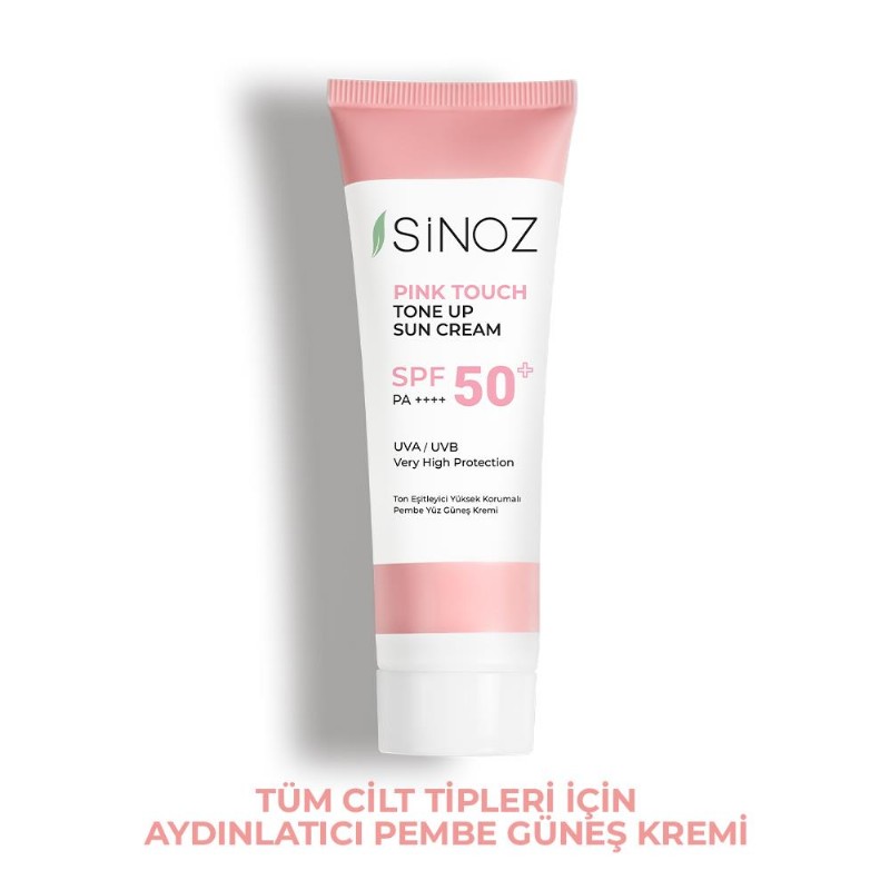 Sinoz Pink Touch Aydınlatıcı SPF50+ Pembe Güneş Kremi