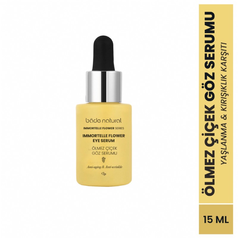 Bade Natural Ölmez Çiçek Yaşlanma ve Kırışıklık Karşıtı Göz Serumu