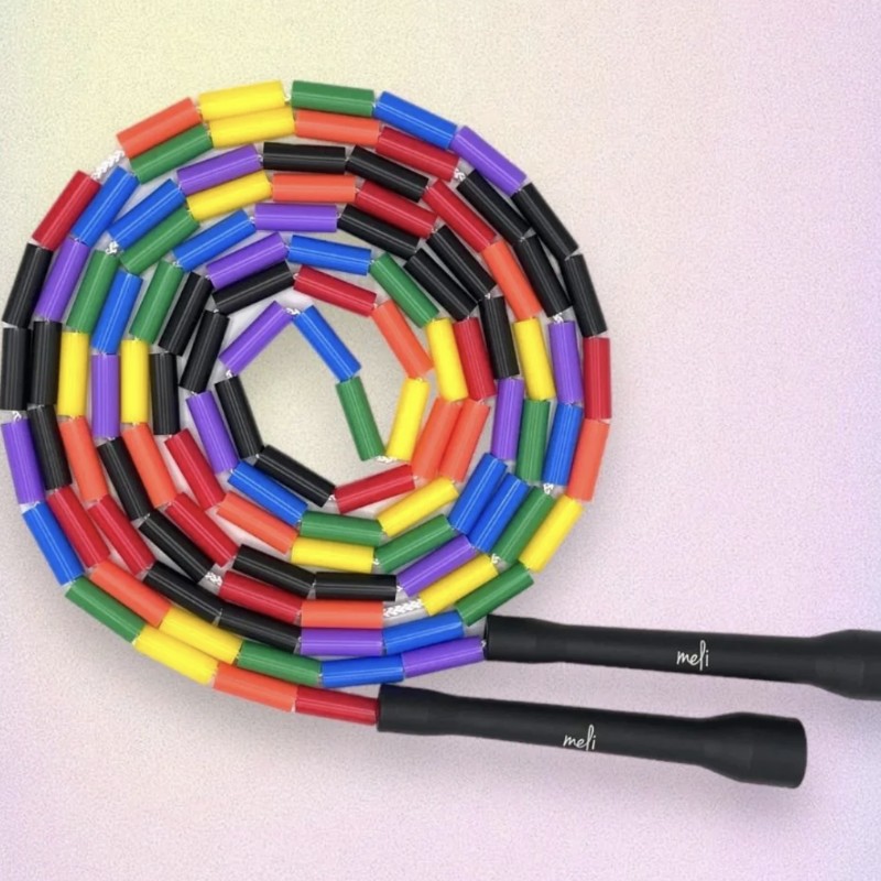 Join Meli Renkli Boncuklu Atlama İpi