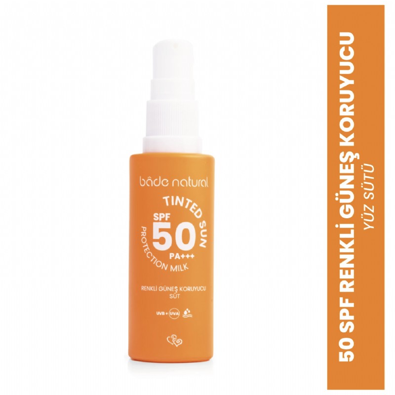 Bade Natural 50 SPF Renkli Güneş Koruyucu Süt
