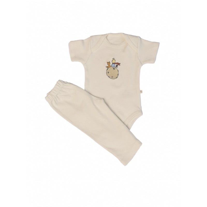 İlays Mabel Kısa Kollu Bebek Body Zıbın Takımı